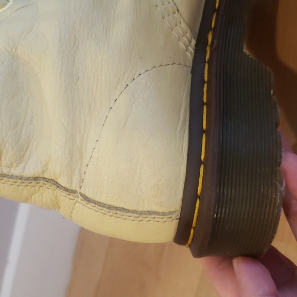 Light yellow Pascal Dr Martens 💛 soft leather boots sz 6 ladies - Picture 11 of 13